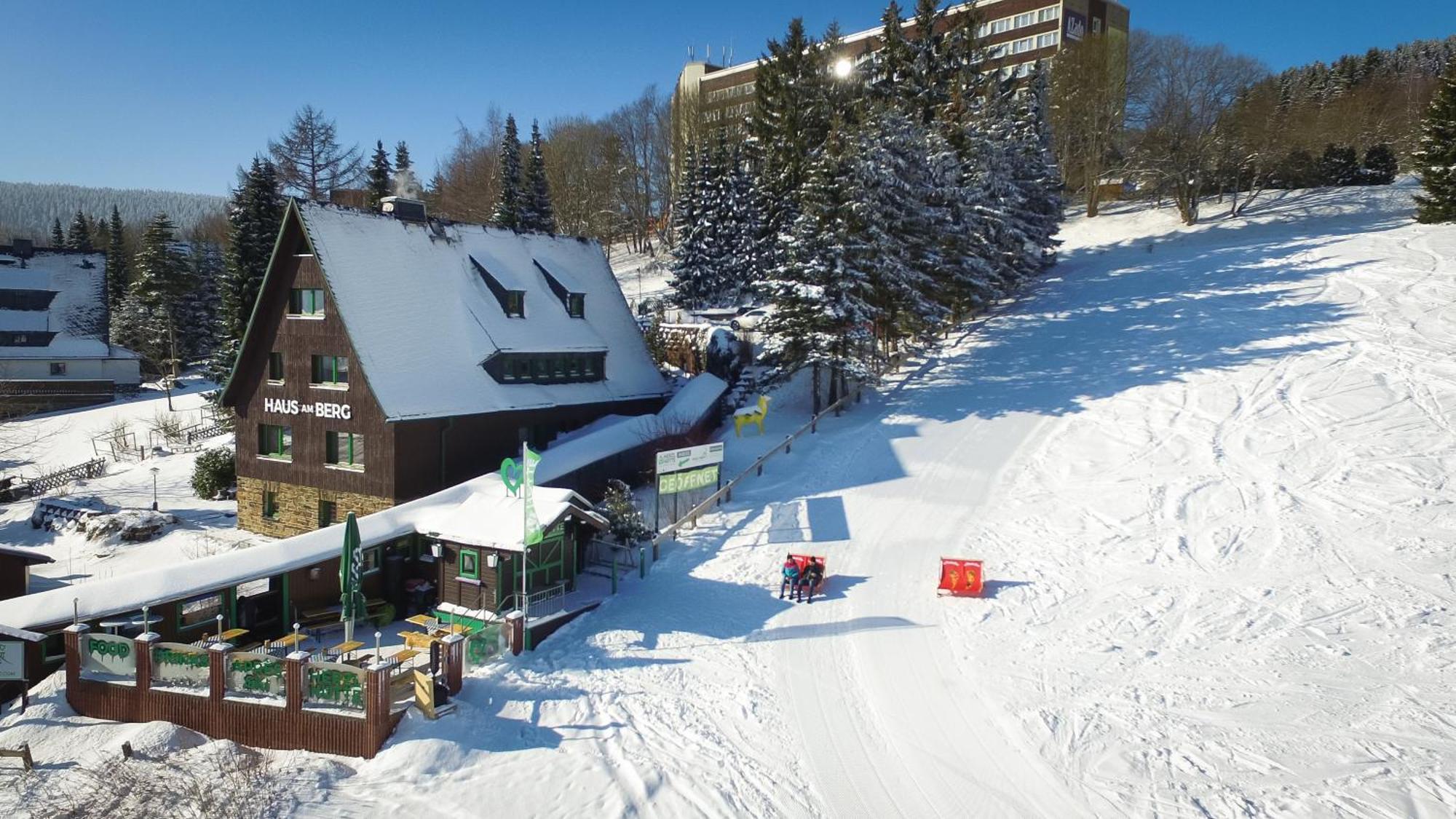 Haus Am Berg - Pension Direkt Am Skihang Oberwiesenthal Eksteriør billede
